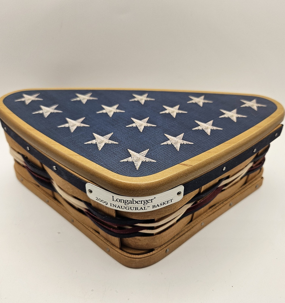 Longaberger 2009 Barack Obama Inaugural Basket with Lid Only No Protector